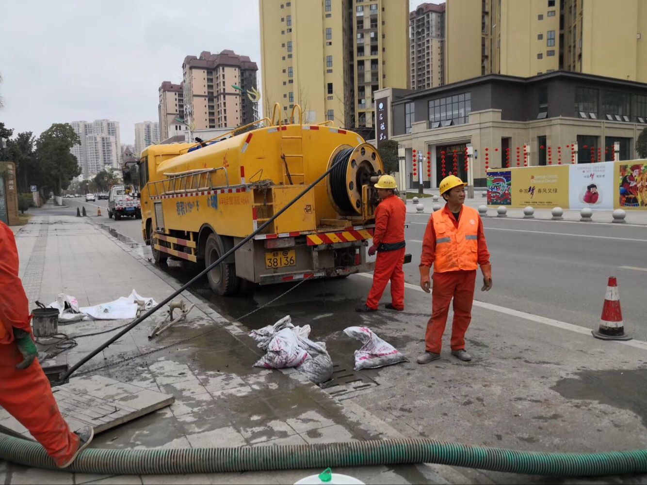 白沙排污管道清淤-管道清洗